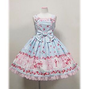 Angelic pretty Cherry Berry Bunny chest ribbon jsk | Request Details